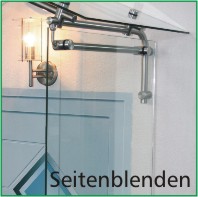 Seitenblenden für Vordächer